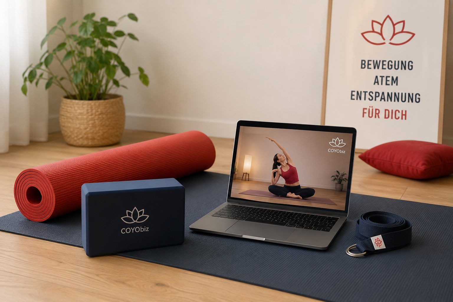 Zuhause Entspannen - Online-Yogakurs zum Selbstlernen