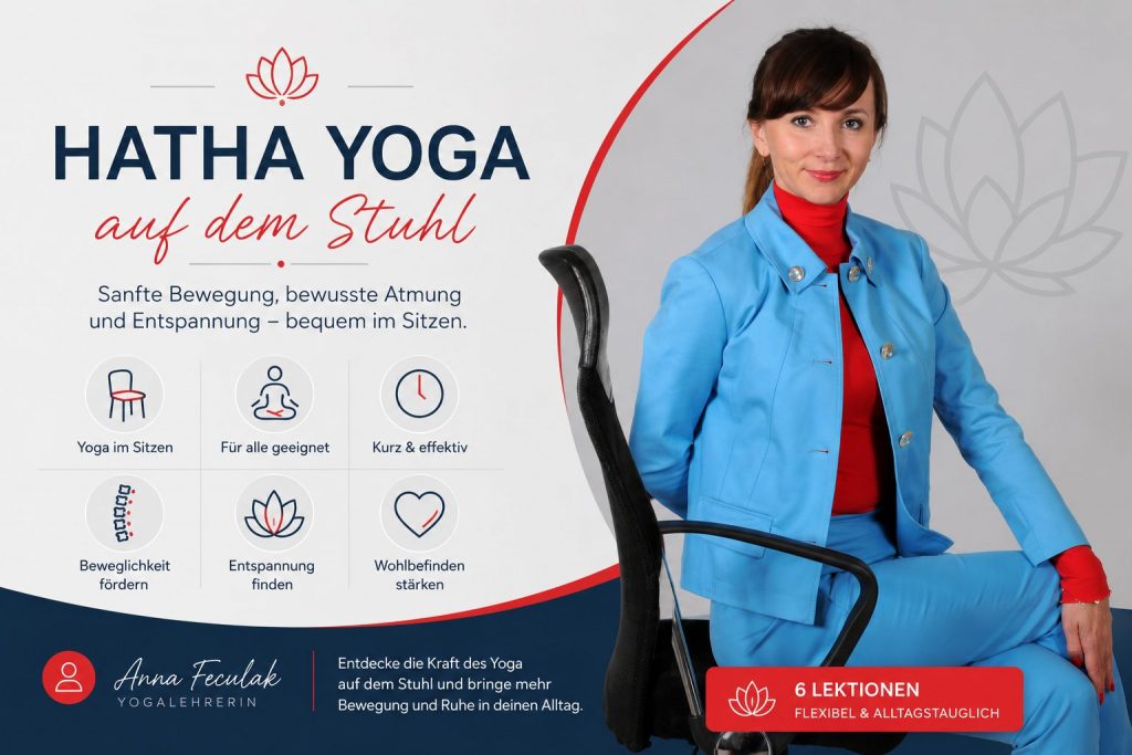 Hatha Yoga auf dem Stuhl – sanft, flexibel und alltagstauglich