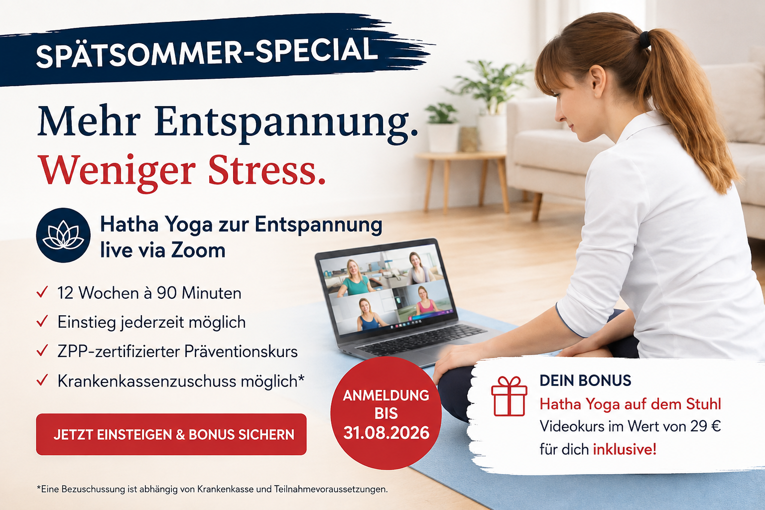 SPÄTSOMMER-SPECIAL | Mehr Entspannung. Weniger Stress.